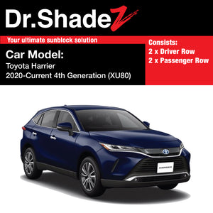 Toyota Harrier 2020-Present 4th Generation (XU80) Japan SUV Customised Car Window Magnetic Sunshades - dr shadez australia