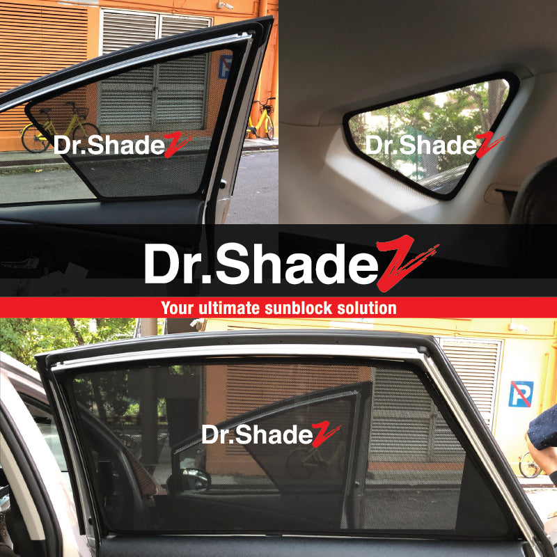 Toyota Prius Alpha Prius V Prius+ 2012-2020 (ZVW40) Japan MPV Customised Car Window Magnetic Sunshades - dr shadez australia singapore au sg japan jpn side door windows fitted sunshades samples fitting photos