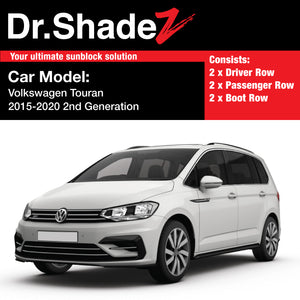 Volkswagen Touran 2015 2016 2017 2018 2019 2nd Generation Germany MPV Customised Window Magnetic Sunshades 6 Pieces - drshadez sg my au autobacs de fr br kr it mc fn au nz ca uk ph th rs