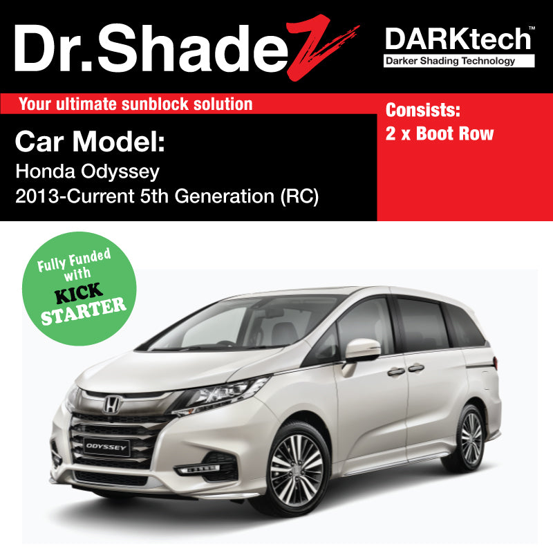 DARKtech Honda Odyssey 2013-Current 5th Generation (RC) Japan MPV Customised Car Window Magnetic Sunshades boot side windows