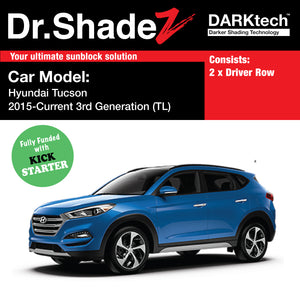DARKtech Hyundai Tucson 2015-Current 3rd Generation (TL) Korea SUV Customised Car Window Magnetic Sunshades