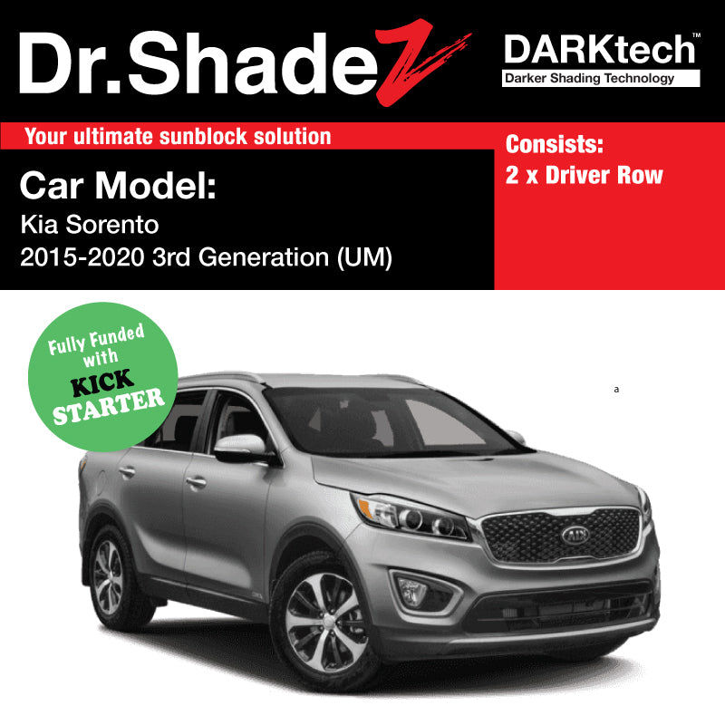 DARKtech Kia Sorento 2015-2019 3rd Generation (UM) Customised Korea SUV Window Magnetic Sunshades