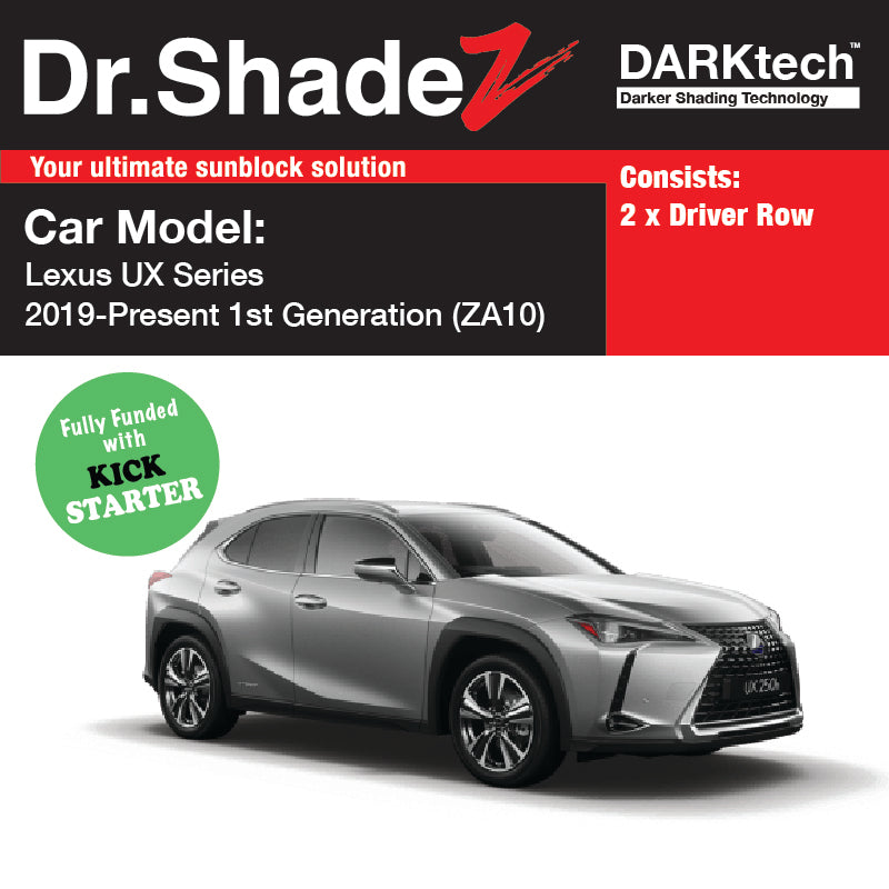DARKtech Lexus UX Series 2019-Current 1st Generation (ZA10) Japan Luxury SUV Customised Magnetic Sunshades driver windows