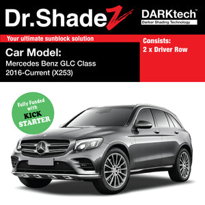 DAKRtech Mercedes Benz GLC Class 2015-Current 1st Generation (X253) Germany Compact Luxury SUV Customised Car Window Magnetic Sunshades