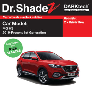 DARKtech MG HS 2018-Current 1st Generation (AS23) China SUV Customised Car Window Magnetic Sunshades driver row windows