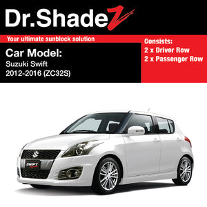 Suzuki Swift 2012 2013 2014 2015 2016 (ZC32S) Japan Automotive Customised Car Window Magnetic Sunshades 4 Pieces - autobacs sg drshadez au my jp