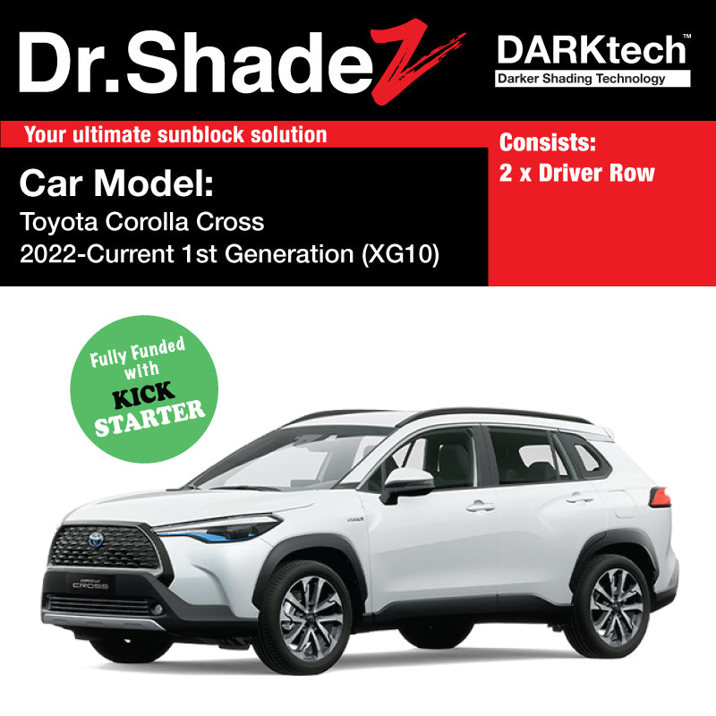 DARKtech Toyota Corolla Cross 2020-Current 1st Generation (XG10) Japan Crossover SUV Customised Car Window Magnetic Sunshades