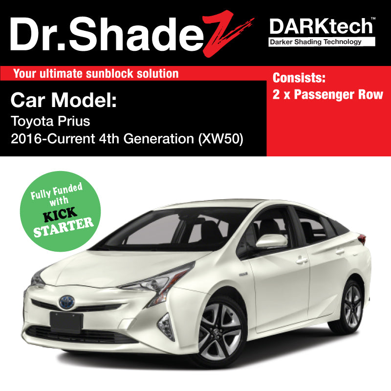 DARKtech Toyota Prius Sedan 2015-Current 4th Generation (XW50) Japan Hybrid Customised Car Window Magnetic Sunshades