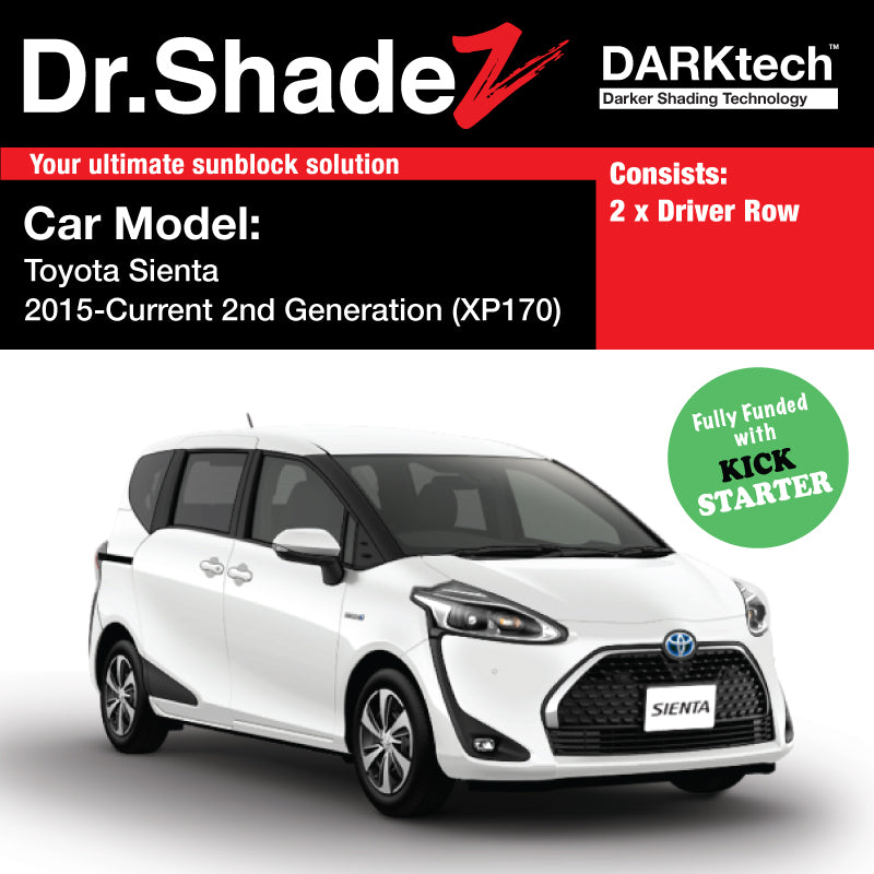 DARKtech Toyota Sienta 2015-2022 2nd Generation (XP170) Japan Mini MPV Customised Car Window Magnetic Sunshades